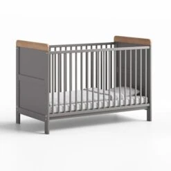 Little Acorns Classic Oak Effect Cot Bed And 3 Drawer Chest Nursery Set -Dunelm Shop 30892460 alt02