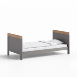 Little Acorns Classic Oak Effect Cot Bed And 3 Drawer Chest Nursery Set -Dunelm Shop 30892460 alt03