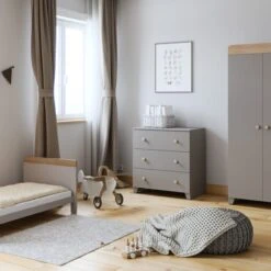 Little Acorns Classic Oak Effect 3 Piece Nursery Furniture Set -Dunelm Shop 30892462 alt08