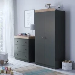Little Acorns Burlington 3 Drawer Chest And Wardrobe Nursery Set 24 Little Acorns Burlington 3 Drawer Chest And Wardrobe Nursery Set -Dunelm Shop 30892467