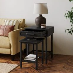 Khari Nesting Side Tables, Mango Wood 19 Khari Nesting Side Tables, Mango Wood -Dunelm Shop 30893658 alt01