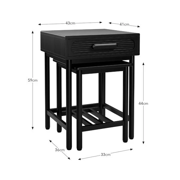 Khari Nesting Side Tables, Mango Wood 13 Khari Nesting Side Tables, Mango Wood - Image 11