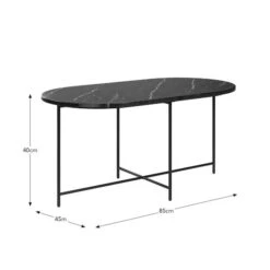 Cinzia Real Marble Coffee Table -Dunelm Shop 30894660 alt09