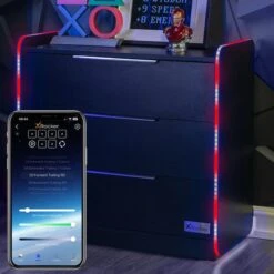 X Rocker Electra Chest Of 3 Drawers With LED Lights -Dunelm Shop 30895064 alt03