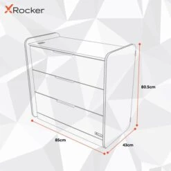 X Rocker Electra Chest Of 3 Drawers With LED Lights -Dunelm Shop 30895064 alt09