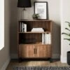 Freddie Low Bookcase, Rustic Wood Effect 1 Freddie Low Bookcase, Rustic Wood Effect -Dunelm Shop 30904866