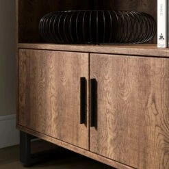 Freddie Low Bookcase, Rustic Wood Effect -Dunelm Shop 30904866 alt03