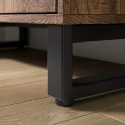 Freddie Low Bookcase, Rustic Wood Effect -Dunelm Shop 30904866 alt04