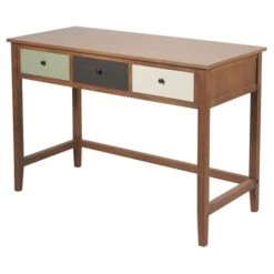 Loft 3 Drawer Desk, Pine -Dunelm Shop 30907215 alt02