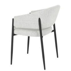 Set Of 2 Indus Valley Herbie Curved Back Boucle Dining Chairs -Dunelm Shop 30907457 alt04