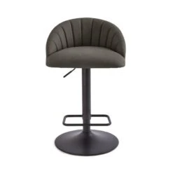 Lowen Adjustable Bar Stool, Faux Leather -Dunelm Shop 30907959 alt04