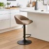Lowen Adjustable Bar Stool, Faux Leather -Dunelm Shop 30907960