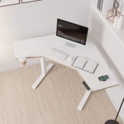 Gino Corner Height Adjustable Desk -Dunelm Shop 30910879 alt01