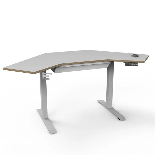 Gino Corner Height Adjustable Desk With Drawer 5 Gino Corner Height Adjustable Desk With Drawer - Image 3