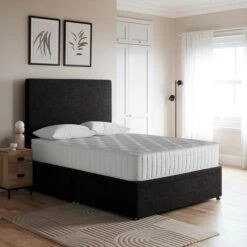 Luxury Side Ottoman Bed Frame, Teddy Fabric -Dunelm Shop 30911690