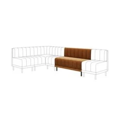 Amali Long Dining Bench, Matte Plush Velvet -Dunelm Shop 30912452