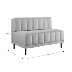 Amali Long Dining Bench, Matte Plush Velvet -Dunelm Shop 30912453 alt09