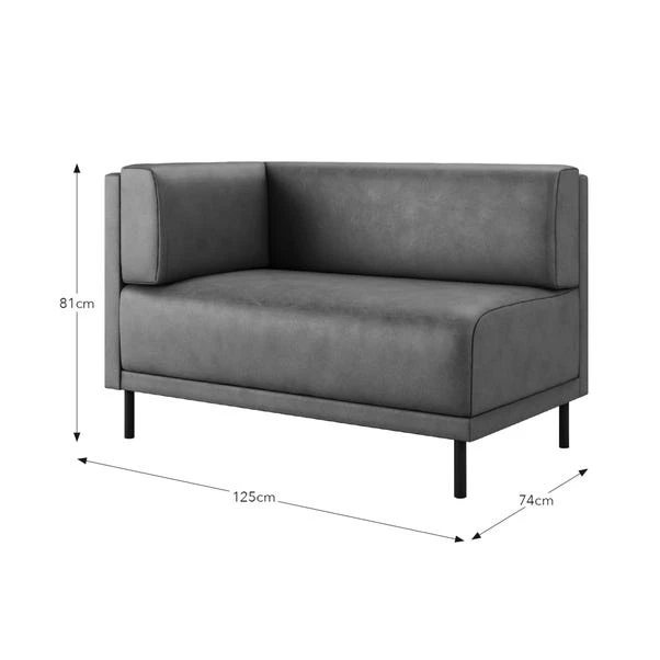 Mae Corner Dining Bench, Faux Leather 16 Mae Corner Dining Bench, Faux Leather - Image 14