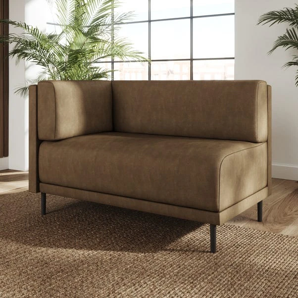 Mae Corner Dining Bench, Faux Leather 4 Mae Corner Dining Bench, Faux Leather - Image 2