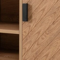 Leon 2 Door TV Unit Stand For TVs Up To 65", Oak Effect -Dunelm Shop 30913953 alt03