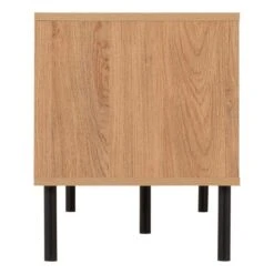 Leon 2 Door TV Unit Stand For TVs Up To 65", Oak Effect -Dunelm Shop 30913953 alt04