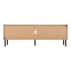 Leon 2 Door TV Unit Stand For TVs Up To 65", Oak Effect -Dunelm Shop 30913953 alt05