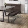 Brooklyn Dining Bench, Suede 2 Brooklyn Dining Bench, Suede -Dunelm Shop 30914187