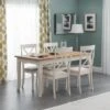 Davenport 6 Seater Rectangular Dining Table, Grey -Dunelm Shop 30914201