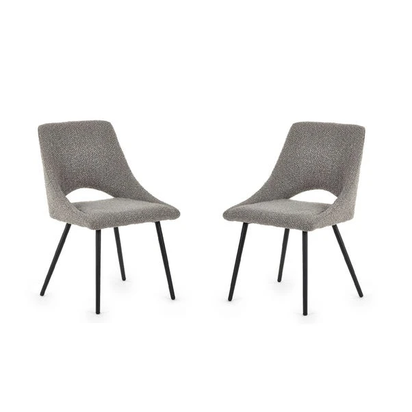 Iris Set Of 2 Dining Chairs, Boucle 5 Iris Set Of 2 Dining Chairs, Boucle - Image 3