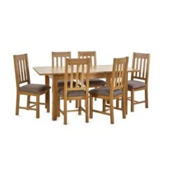 Mallory 4-6 Seater Extendable Dining Table -Dunelm Shop 30914231 alt04