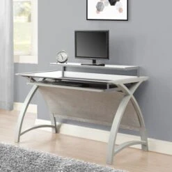 Helsinki Wide Desk With Monitor Shelf