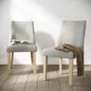 Cara Set Of 2 Dining Chairs, Luna Fabric