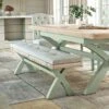 Salcombe Cross Leg Dining Bench, Oak 2 Salcombe Cross Leg Dining Bench, Oak -Dunelm Shop 30918931