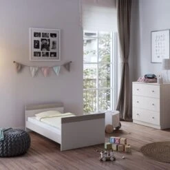 Little Acorns Burlington Cot Bed And 3 Drawer Chest Nursery Set -Dunelm Shop 30919385 alt01