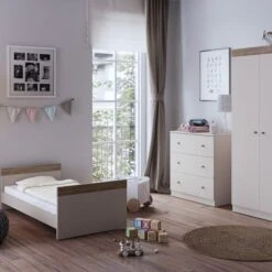 Little Acorns Burlington Cot Bed And 3 Drawer Chest Nursery Set -Dunelm Shop 30919389 alt03