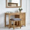 Jenkins Single Dressing Table And Stool, Oak -Dunelm Shop 30921072
