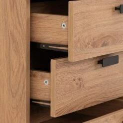 Barker 5 Drawer Narrow Chest, Oak Effect -Dunelm Shop 30921160 alt06