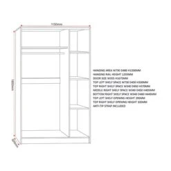 Walker Triple Wardrobe -Dunelm Shop 30921337 alt09