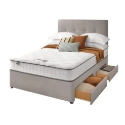 Silentnight Divan Bed With Francisco Fabric Headboard -Dunelm Shop 30922955 alt03