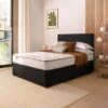 Silentnight Divan Bed With Fabric Paris Headboard -Dunelm Shop 30922972