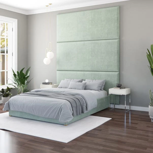 Hanging Wall Panel Dual Mount Plush Velvet Headboard 21 Hanging Wall Panel Dual Mount Plush Velvet Headboard - Image 19