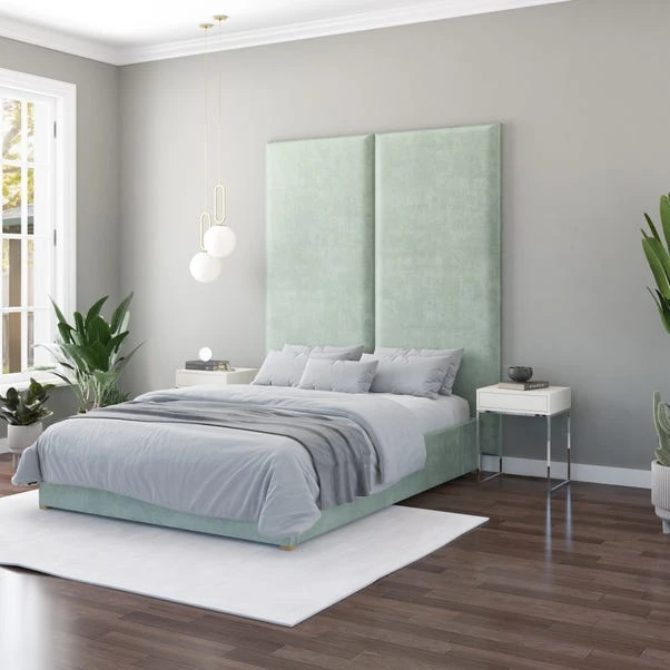 Hanging Wall Panel Dual Mount Plush Velvet Headboard 22 Hanging Wall Panel Dual Mount Plush Velvet Headboard - Image 20