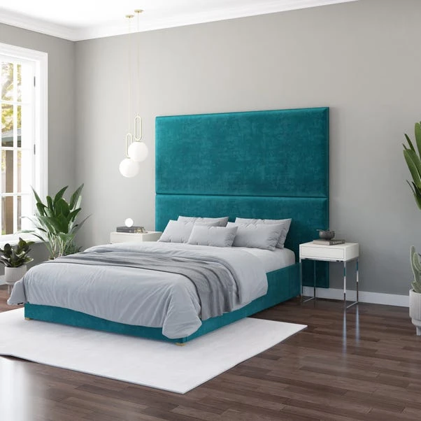 Hanging Wall Panel Dual Mount Plush Velvet Headboard 12 Hanging Wall Panel Dual Mount Plush Velvet Headboard - Image 10