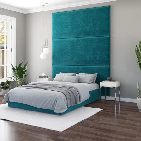 Hanging Wall Panel Dual Mount Plush Velvet Headboard 13 Hanging Wall Panel Dual Mount Plush Velvet Headboard - Image 11