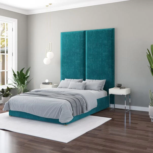 Hanging Wall Panel Dual Mount Plush Velvet Headboard 14 Hanging Wall Panel Dual Mount Plush Velvet Headboard - Image 12