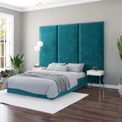 Hanging Wall Panel Dual Mount Plush Velvet Headboard 34 Hanging Wall Panel Dual Mount Plush Velvet Headboard -Dunelm Shop 30924538 alt04