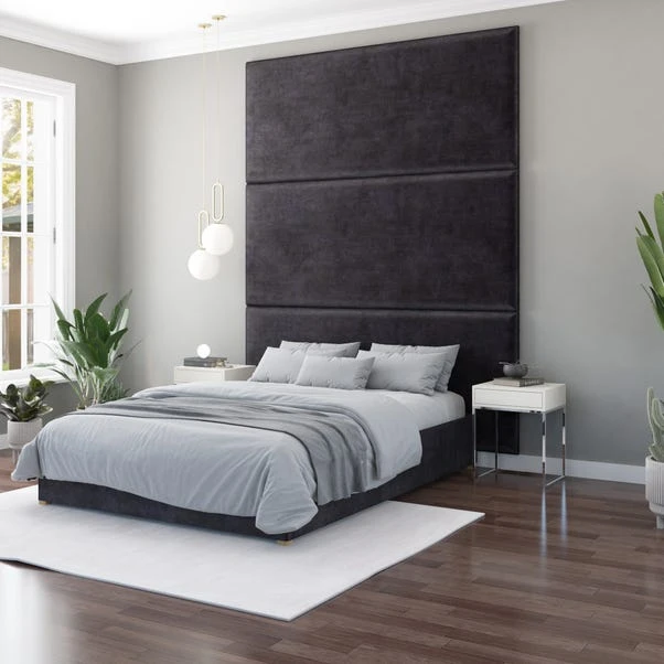 Hanging Wall Panel Dual Mount Plush Velvet Headboard 5 Hanging Wall Panel Dual Mount Plush Velvet Headboard - Image 3