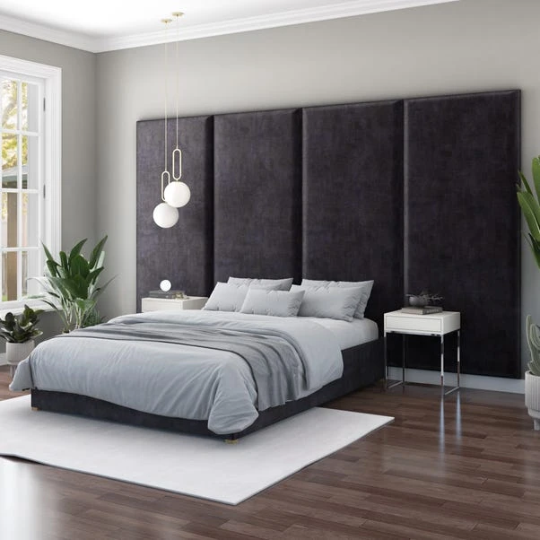 Hanging Wall Panel Dual Mount Plush Velvet Headboard 8 Hanging Wall Panel Dual Mount Plush Velvet Headboard - Image 6