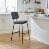 Jessie Counter Height Bar Stool, Faux Leather -Dunelm Shop 30924810