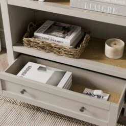 Olney Low Bookcase, Stone -Dunelm Shop 30924851 alt02